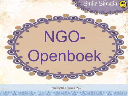 NGO- Openboek. NGO’s in het oog van de storm NGO’s doen een boekje open: www.ngo-openboek.be.
