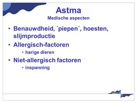Astma Medische aspecten