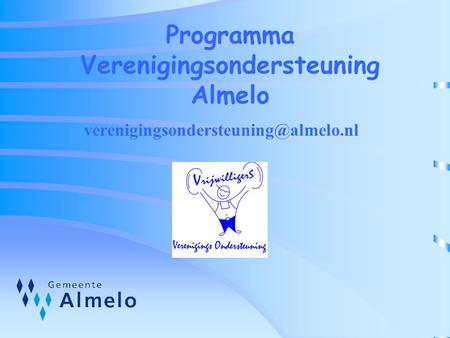 Programma Verenigingsondersteuning Almelo