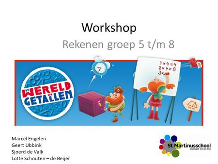 Workshop Rekenen groep 5 t/m 8