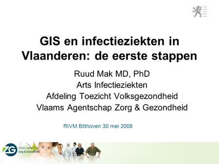 GIS en infectieziekten in Vlaanderen: de eerste stappen