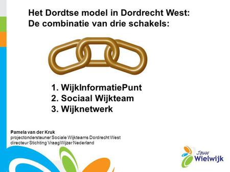Het Dordtse model in Dordrecht West: De combinatie van drie schakels: