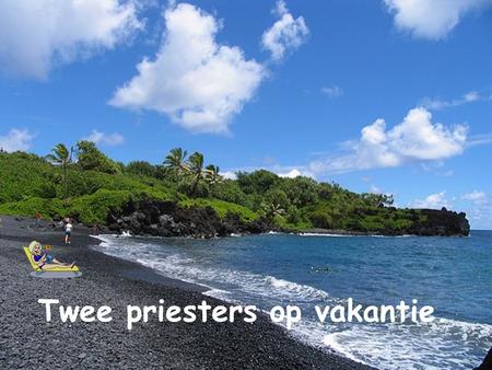 Twee priesters op vakantie. Twee priesters besloten op vakantie naar Hawaïï te gaan.