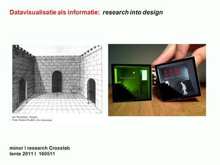 Datavisualisatie als informatie: research into design