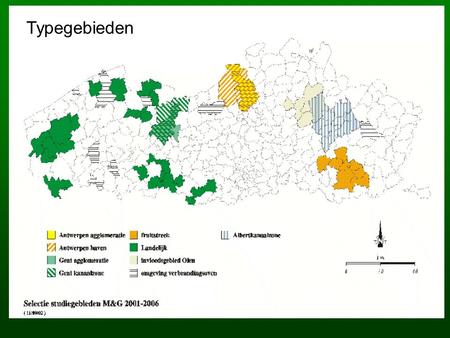 Typegebieden. In elk gebied hoge en lage waarden Corrrectie voor roken en leeftijd.