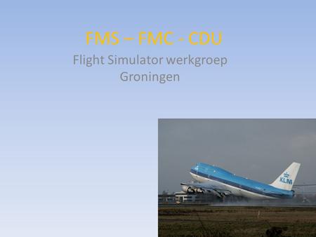 Flight Simulator werkgroep Groningen