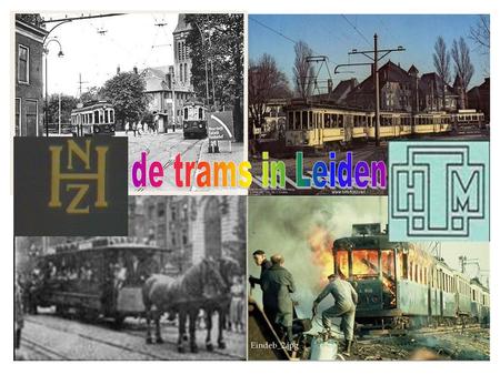 De trams in Leiden De logo’s van de twee concurerende trammaatschappijen.