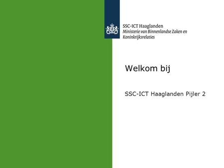 SSC-ICT Haaglanden Pijler 2