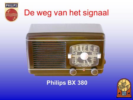 De weg van het signaal Philips BX 380.