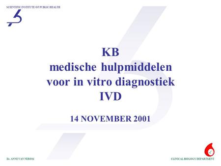 KB medische hulpmiddelen voor in vitro diagnostiek IVD