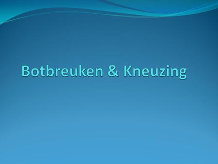 Botbreuken & Kneuzing.