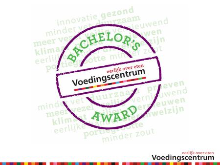 Voedingscentrum Bachelor’s Award