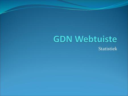 GDN Webtuiste Statistiek.