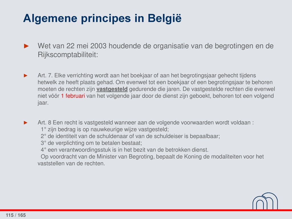 Algemene principes in België
