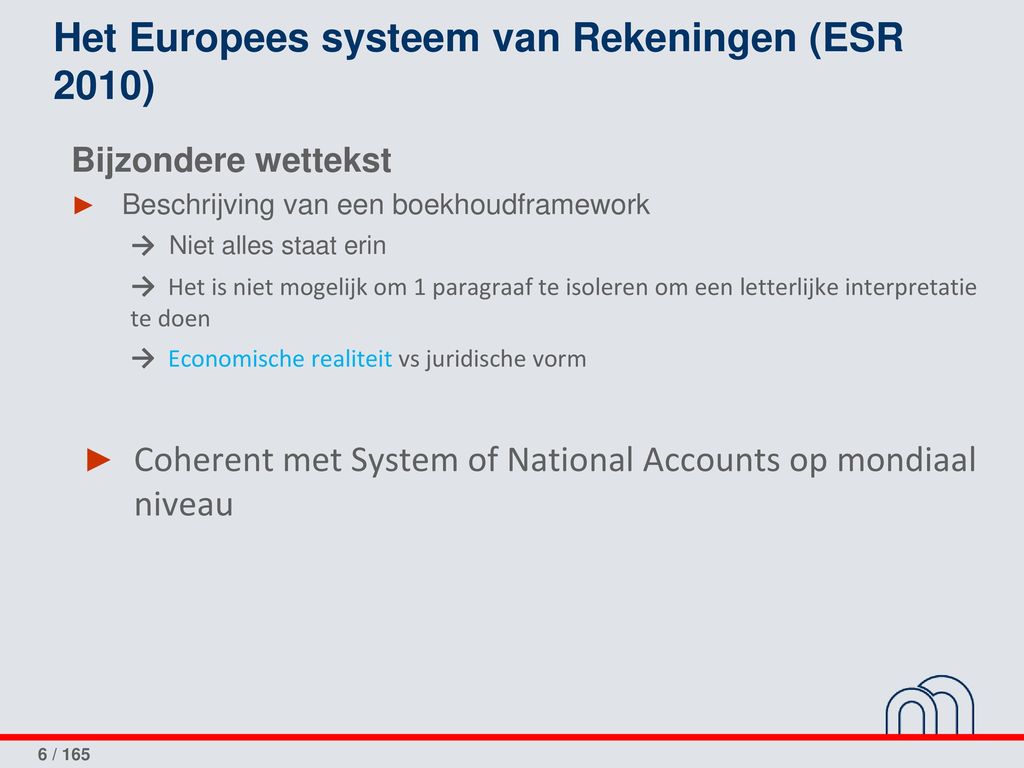 Het Europees systeem van Rekeningen (ESR 2010)