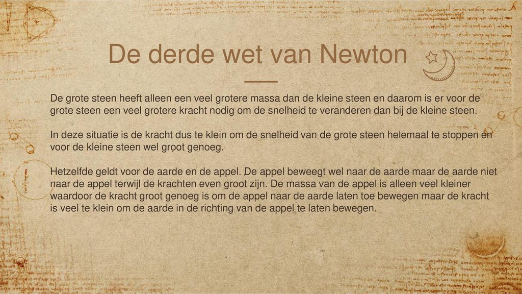 De derde wet van Newton