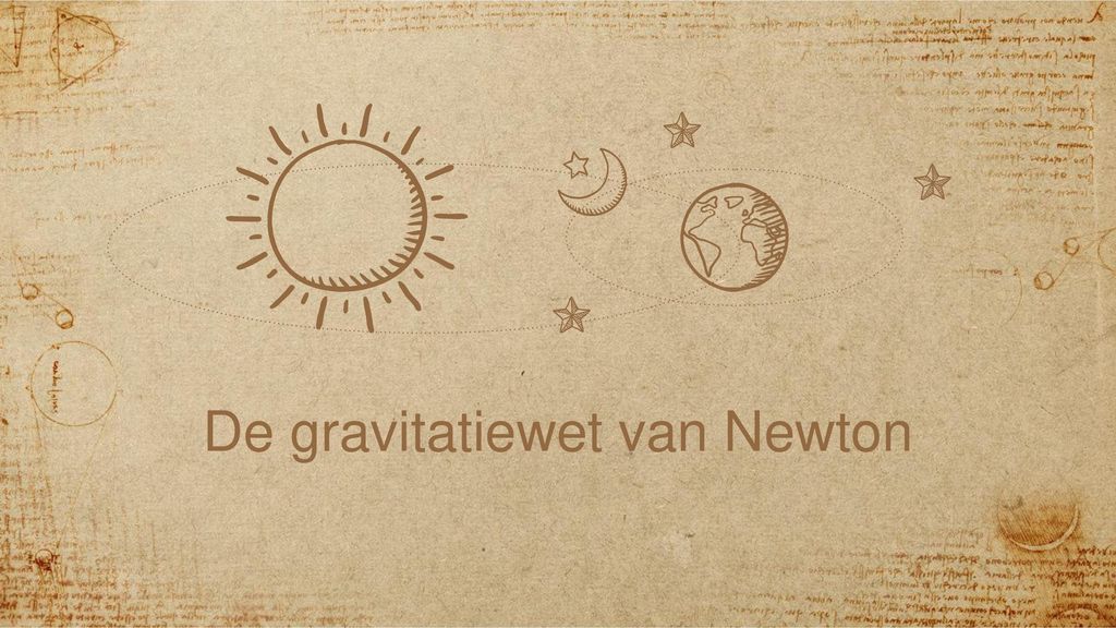 De gravitatiewet van Newton