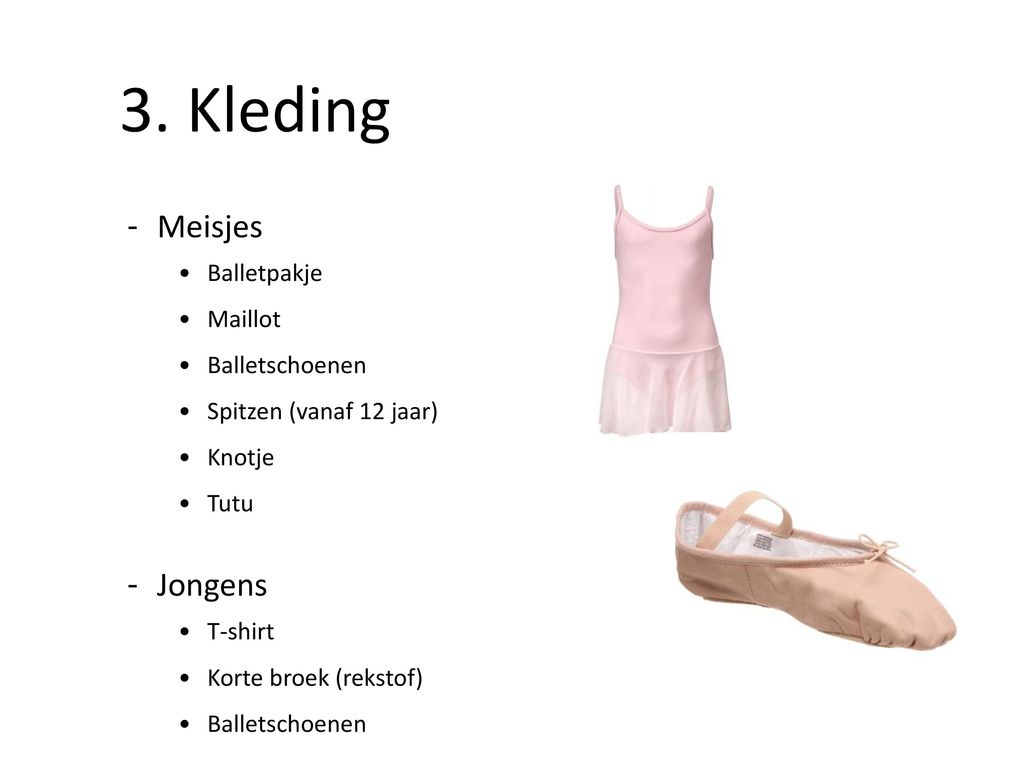 3. Kleding Meisjes Jongens Balletpakje Maillot Balletschoenen