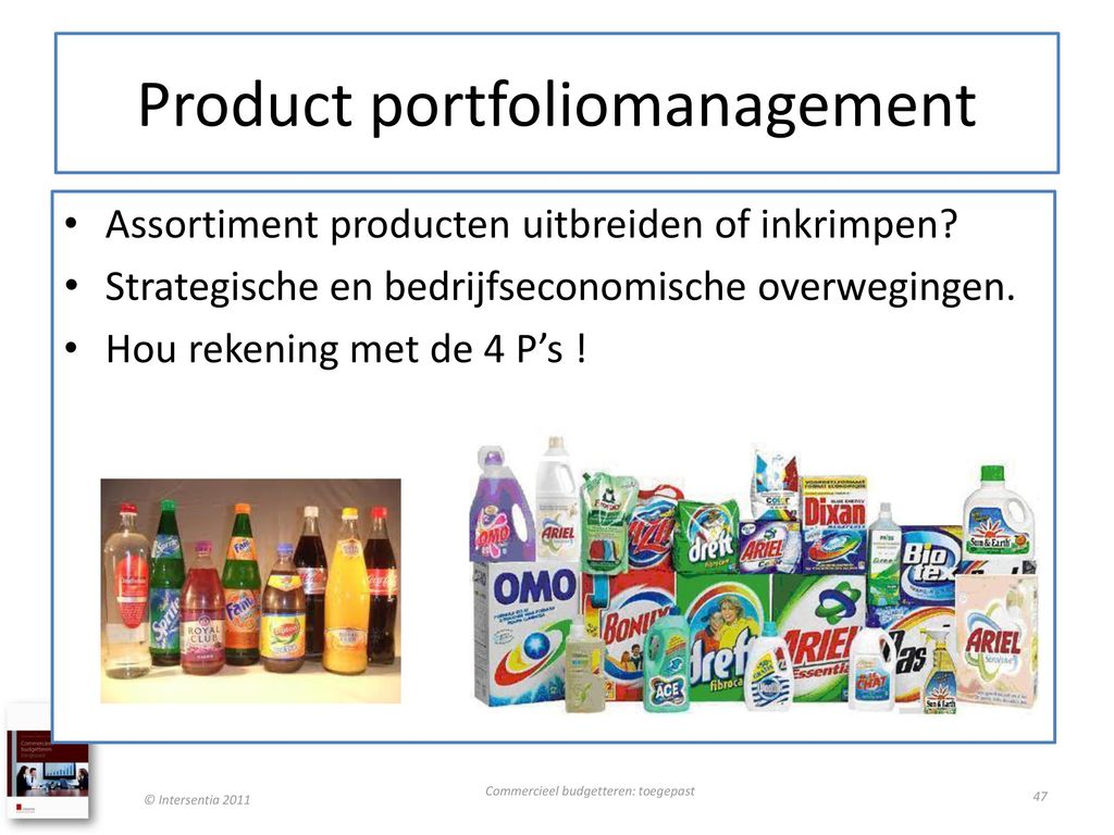 Product portfoliomanagement