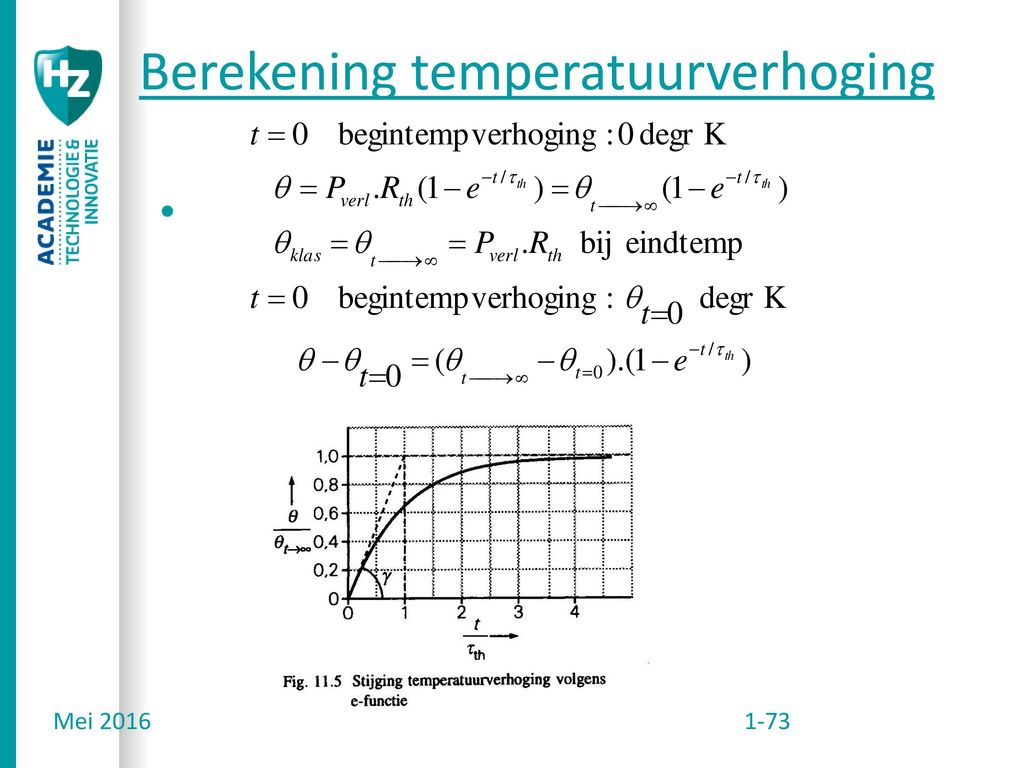 Berekening temperatuurverhoging