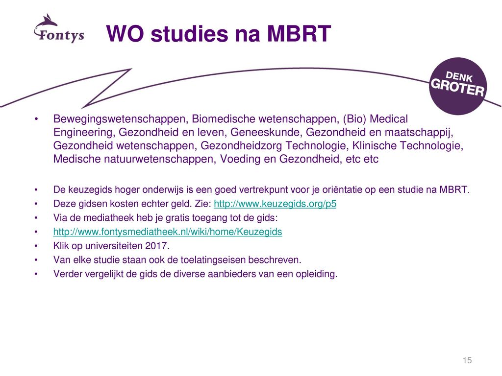 WO studies na MBRT.