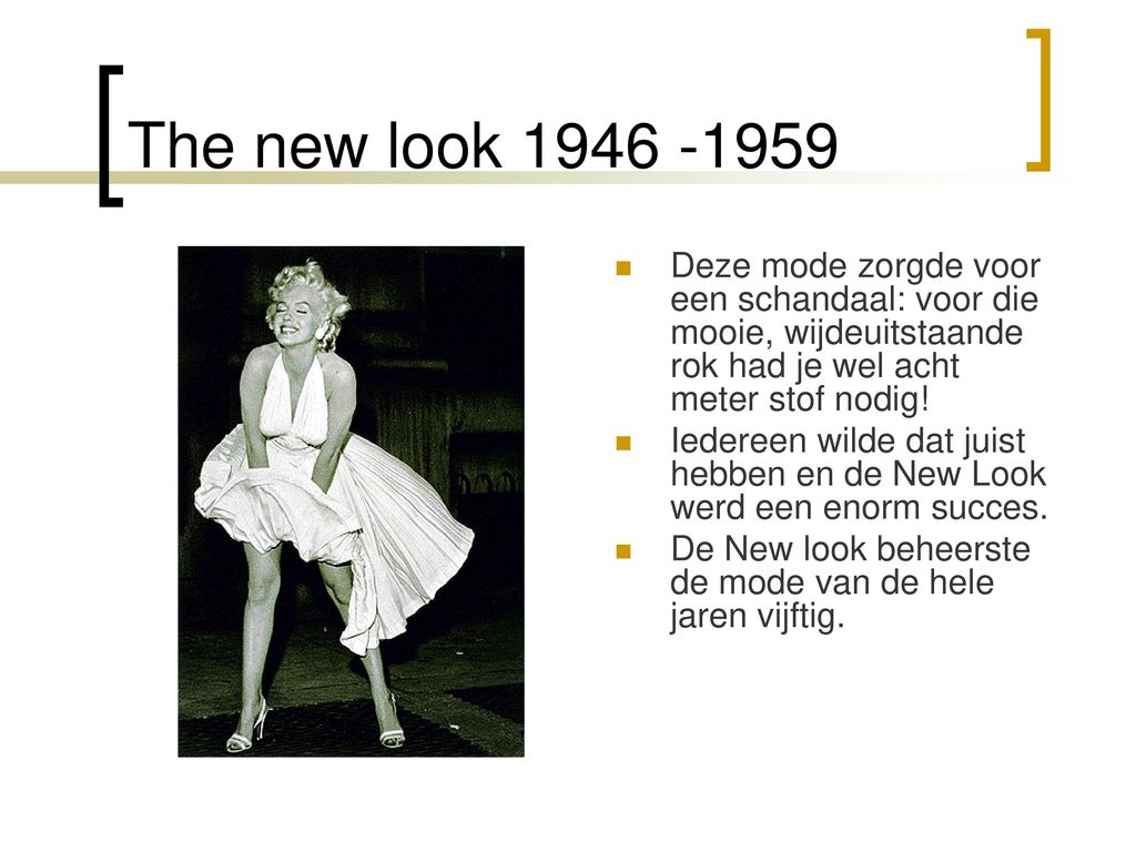 The new look Deze mode zorgde voor een schandaal: voor die mooie, wijdeuitstaande rok had je wel acht meter stof nodig!