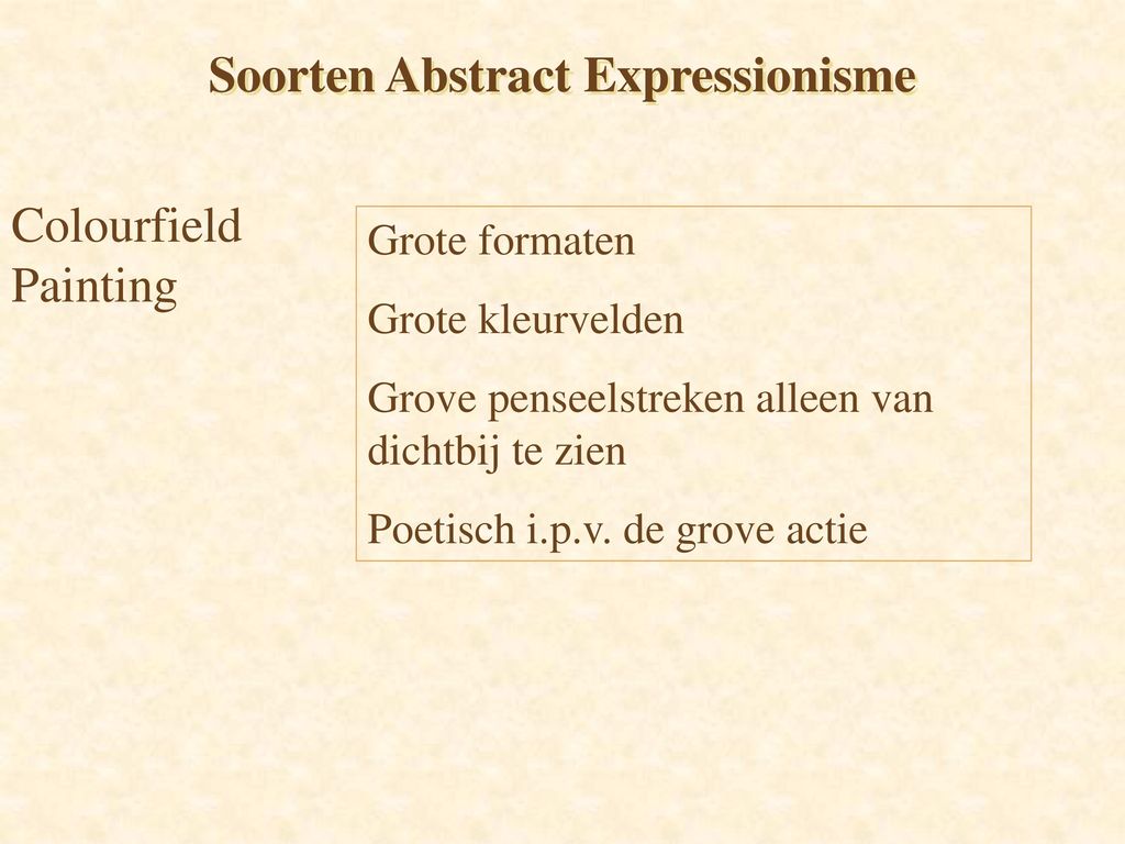 Ongekend ABSTRACT EXPRESSIONISME - ppt download BH-64