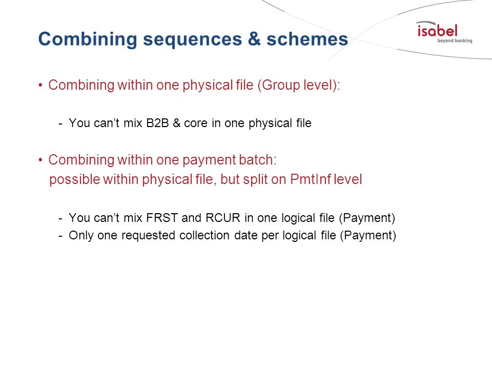 Combining sequences & schemes