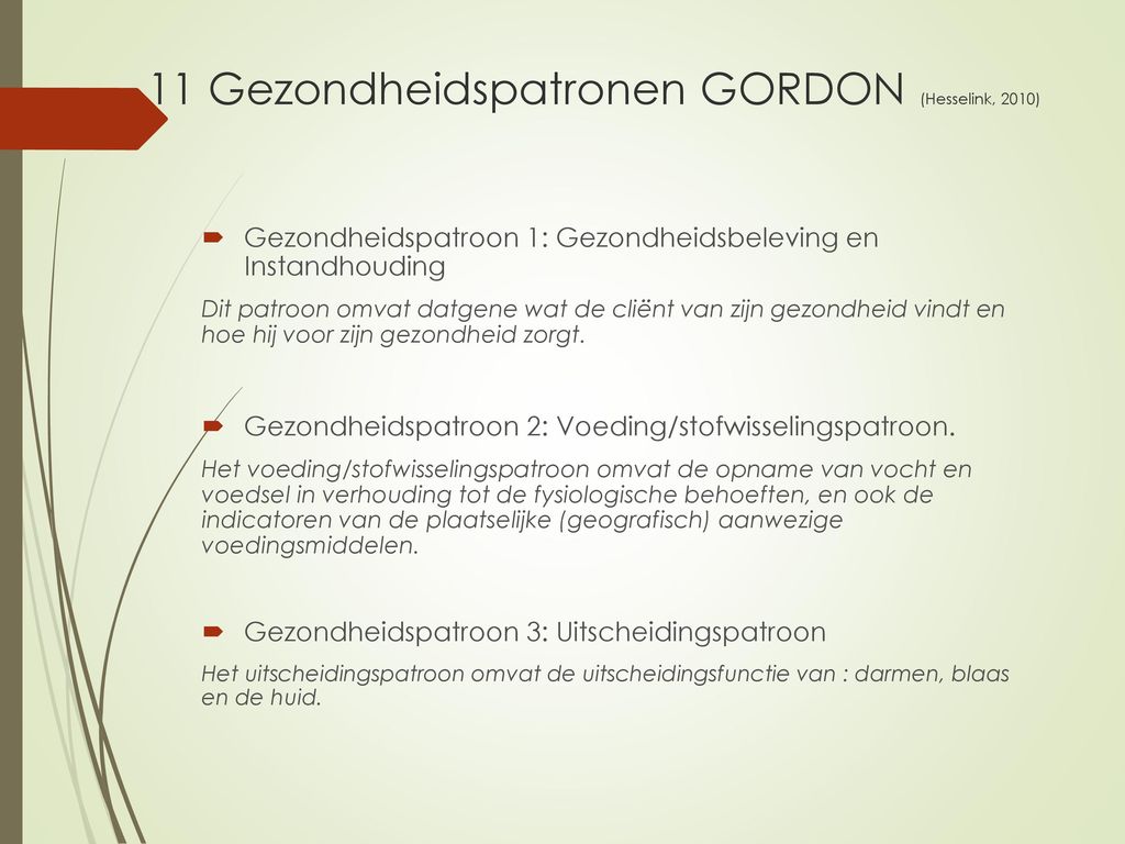 11 Gezondheidspatronen Van Gordon 3693