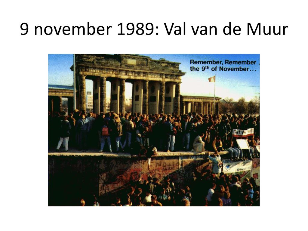 9 november 1989: Val van de Muur