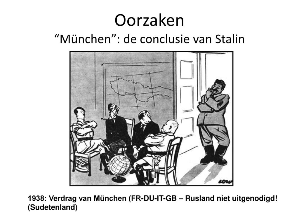 Oorzaken München : de conclusie van Stalin