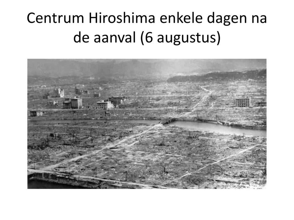 Centrum Hiroshima enkele dagen na de aanval (6 augustus)