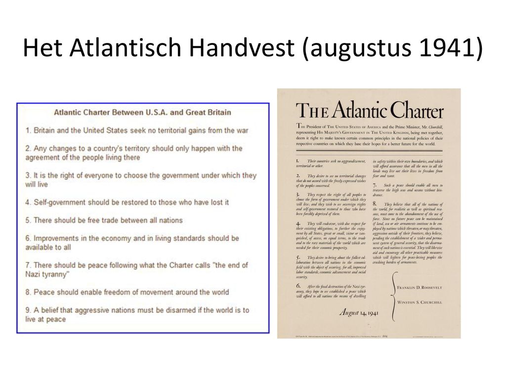 Het Atlantisch Handvest (augustus 1941)