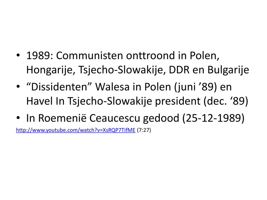 In Roemenië Ceaucescu gedood ( )