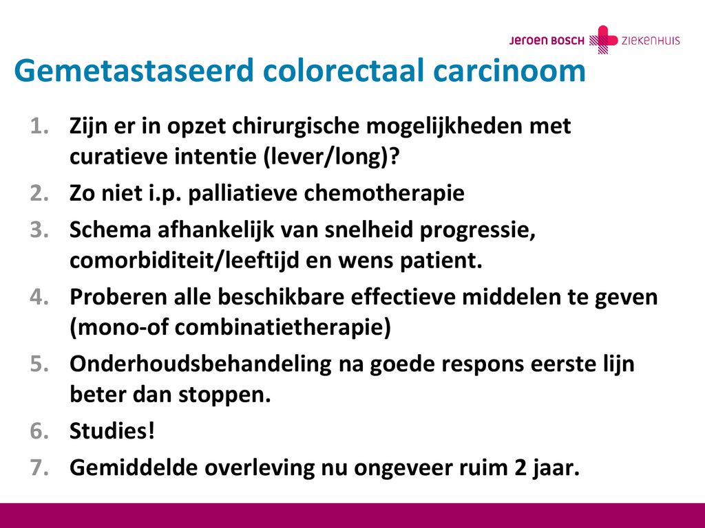 Gemetastaseerd colorectaal carcinoom