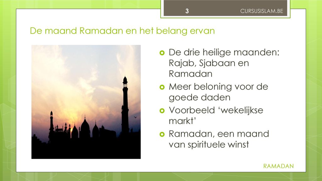 De maand Ramadan en het belang ervan