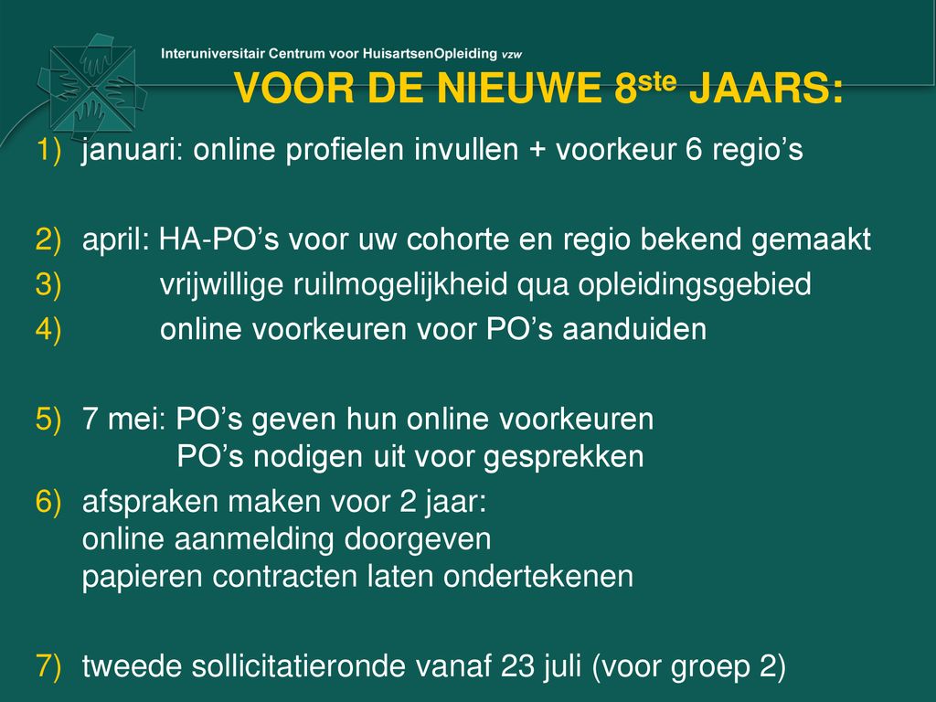 INTRODUCTIE INFORMATIE Voor Kandidaat Huisartsen In Opleiding Haios Ppt Download