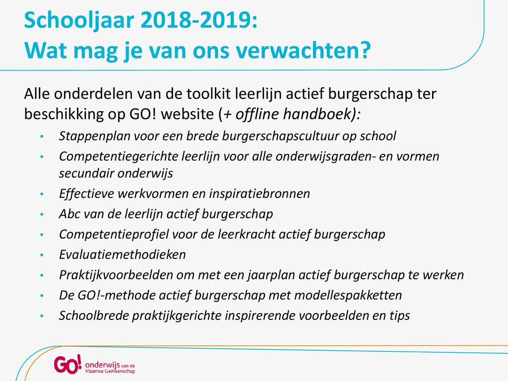 Actief Burgerschap In Het SO: “Hoe Maken We Samen Het Verschil?“ - Ppt ...