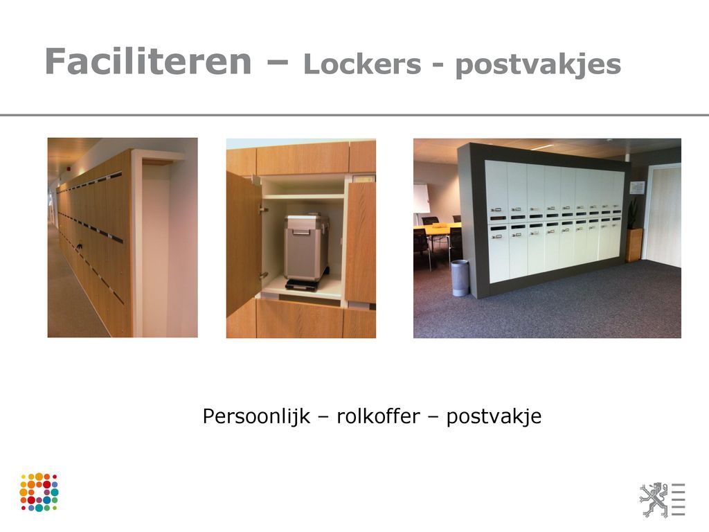 Faciliteren – Lockers - postvakjes