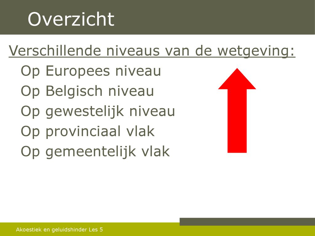 Akoestiek En Geluidshinder LES 5 - Ppt Download