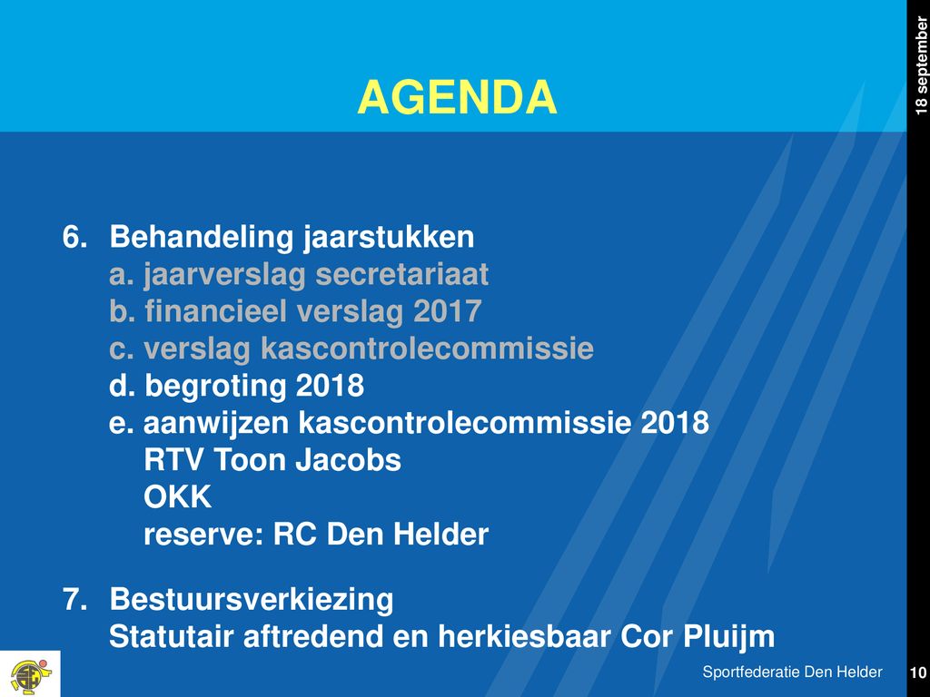 Sportfederatie Den Helder - Ppt Download