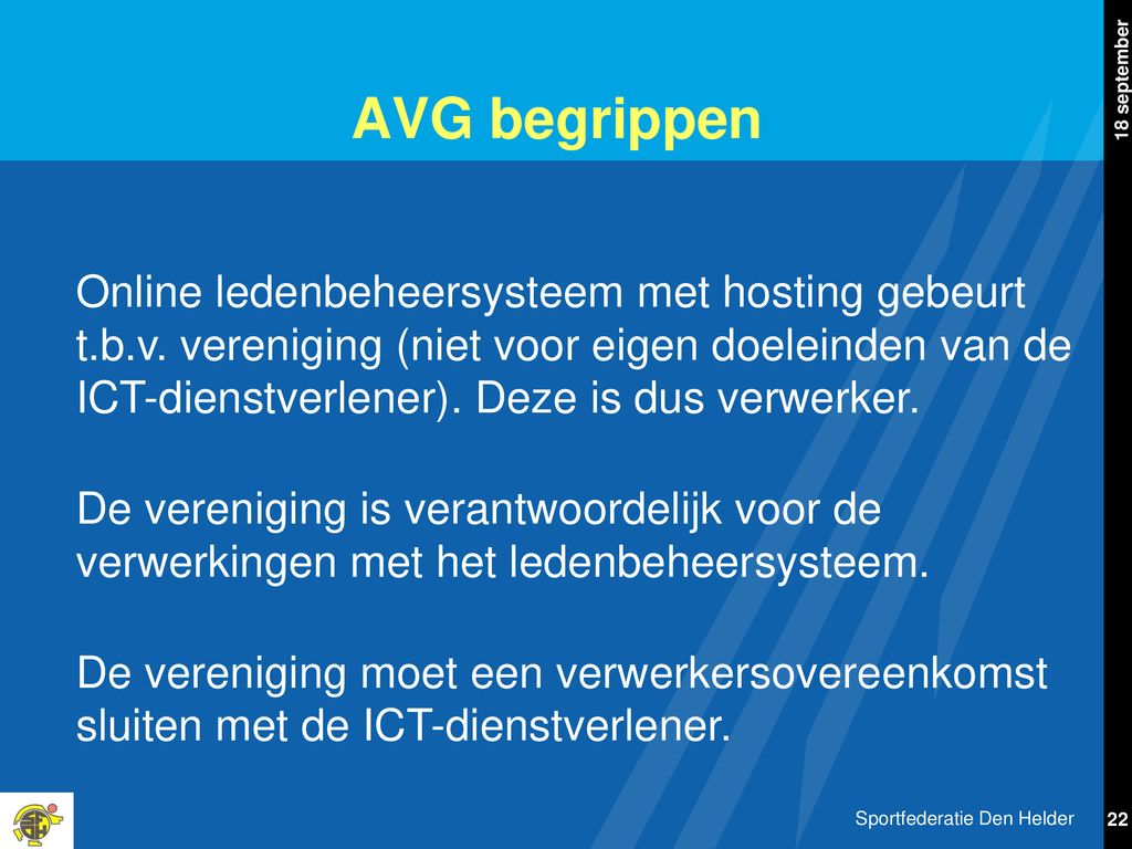 Sportfederatie Den Helder - ppt download