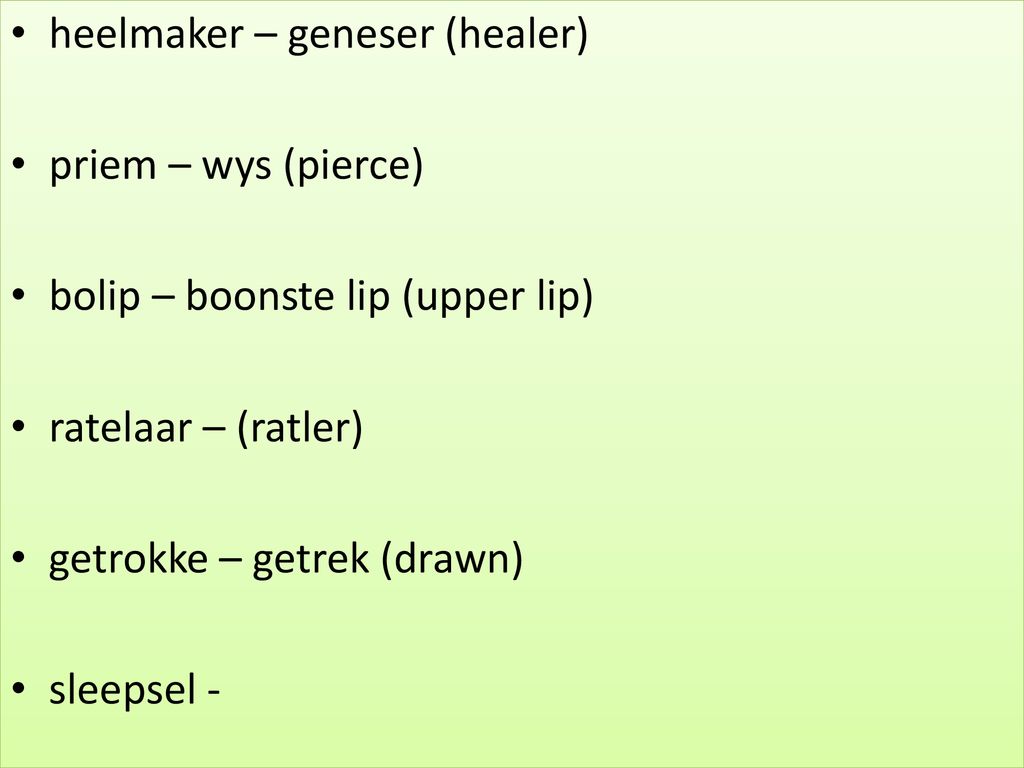 heelmaker – geneser (healer)