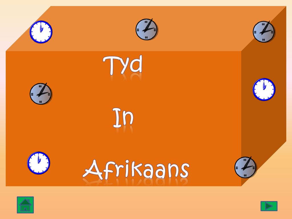 Tyd In Afrikaans