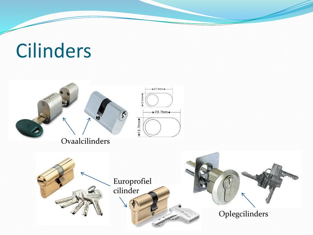 Cilinders Ovaalcilinders Europrofiel cilinder Oplegcilinders