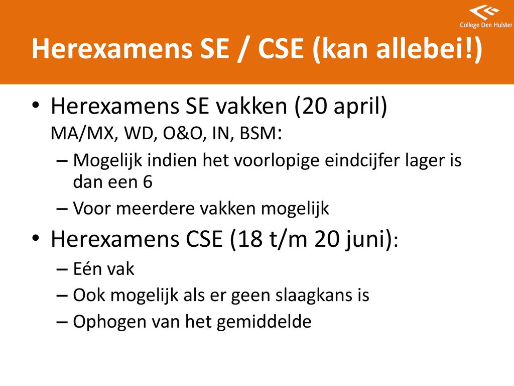 INFORMATIEAVOND 6 (T)VWO EXAMENTRAJECT ppt download