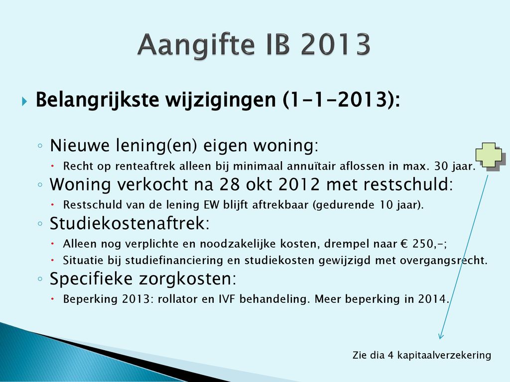 Aandachtspunten IB/VpB 2013 En Andere Wetenswaardigheden In Het Nu ...