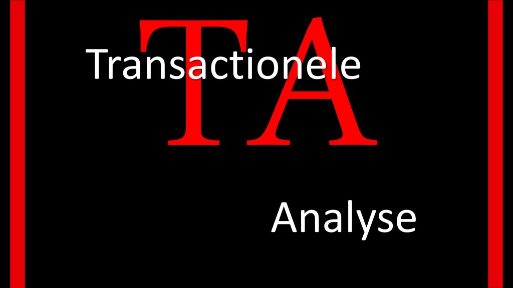 TA Transactionele Analyse