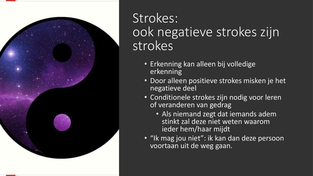 Strokes: ook negatieve strokes zijn strokes