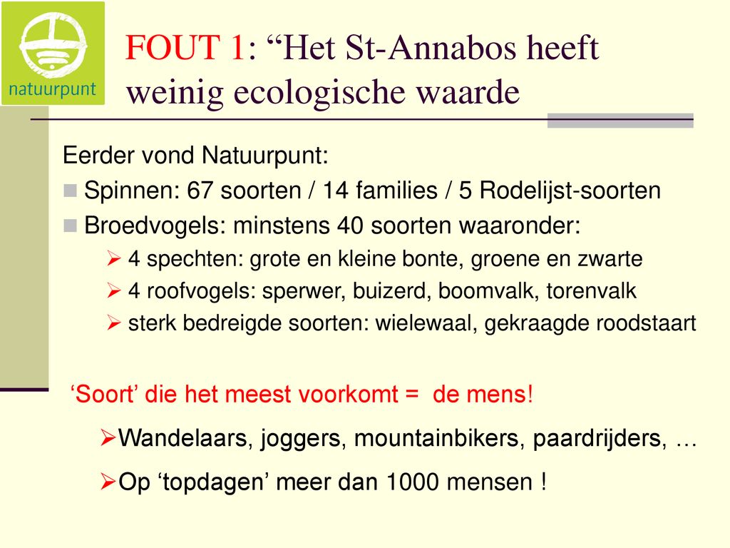 Laat ons het St-Annabos! - ppt download